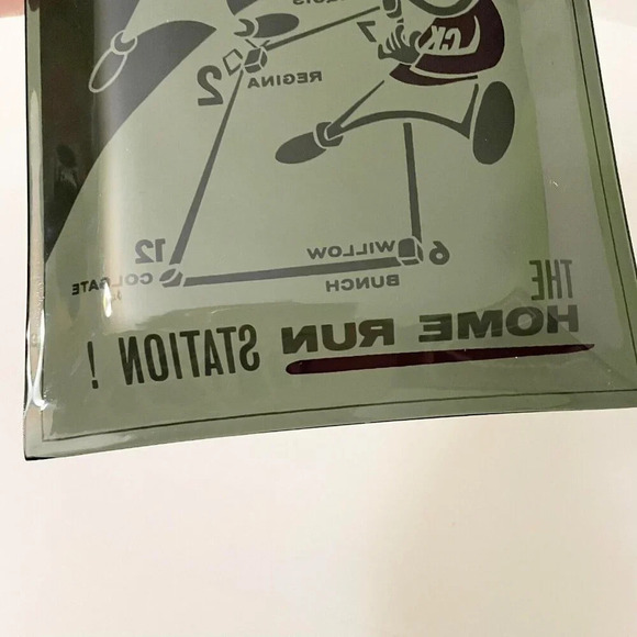 Vtg CKCK TV The Home Run Station Glass Tray Plate  Regina Advertising 9 x 7 In - Picture 7 of 16